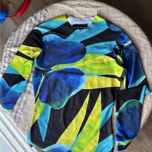 Louisa Ballou Multicolor Long Sleeve Top